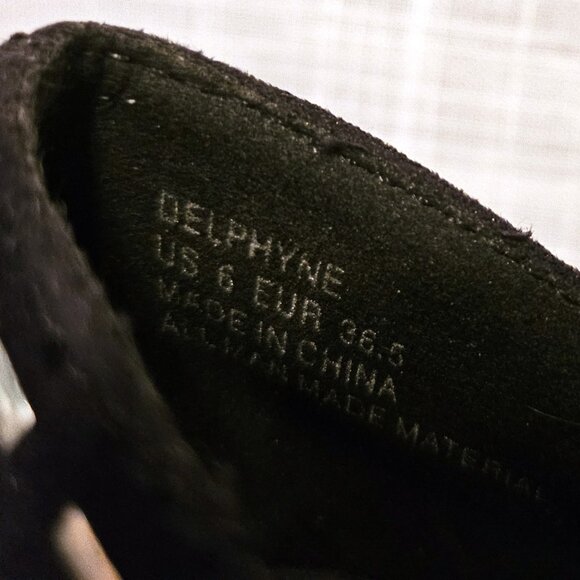 JUST FAB Delphyne Platform Studded Black Stiletto 6" Heels - Size 6 - Picture 6 of 6